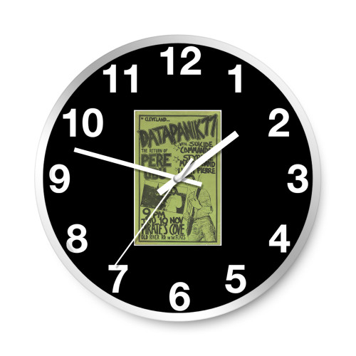 The Return Of Pere Ubu With Suicide Commandos Styrene Money Band Lucky Pierre  Wall Clocks