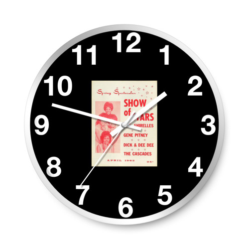 The Shirelles Vintage Concert  Wall Clocks