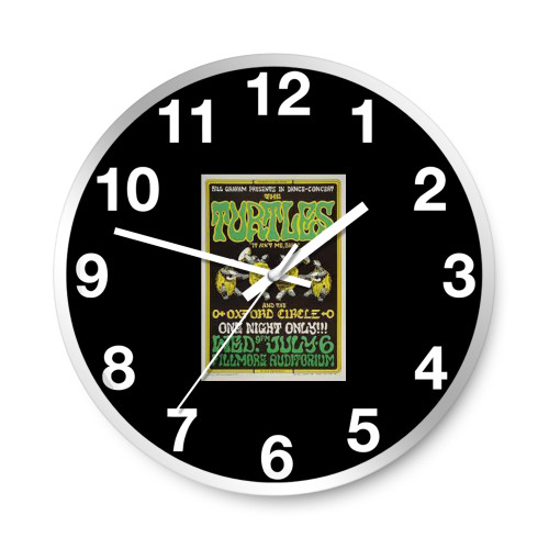 The Turtles Vintage Concert  Wall Clocks