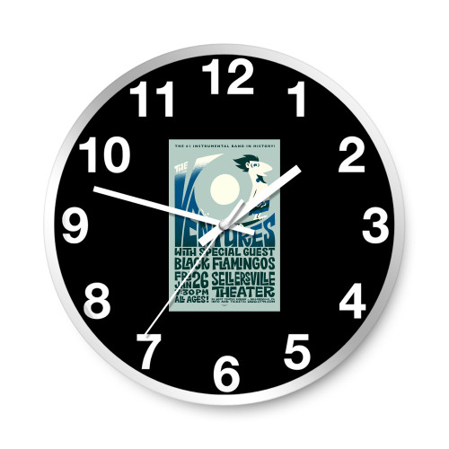 The Ventures And Black Flamingos Sellersville 2018  Wall Clocks