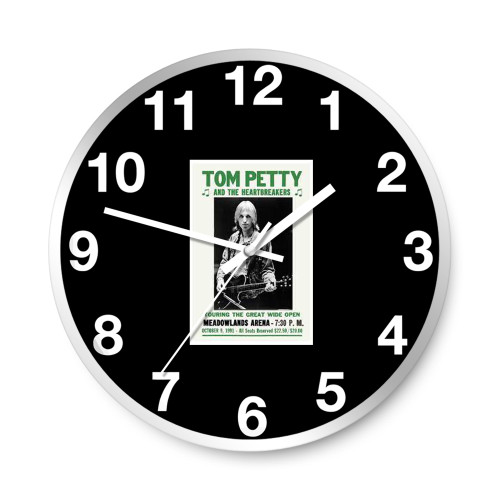 Tom Petty And Heartbreakers At New Jersey Concert 1991  Wall Clocks