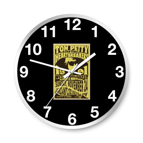 Tom Petty And The Heartbreakers Original 1991 Concert  Wall Clocks
