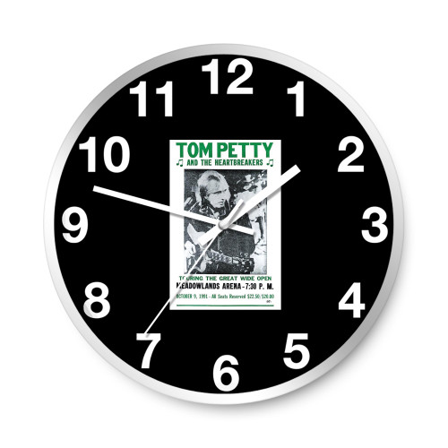 Tom Petty And The Heartbreakers Vintage Style Concert  Wall Clocks