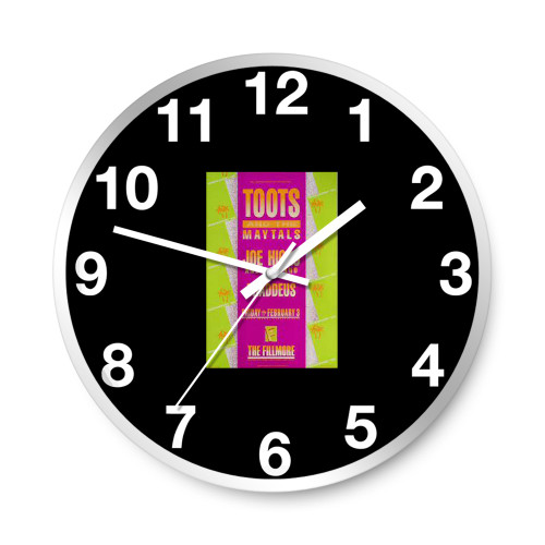 Toots & The Maytals Vintage Concert  Wall Clocks