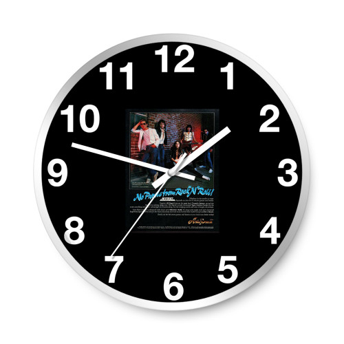 Vtg 80S Yngwie Malmsteen Alcatrazz Magazine  Wall Clocks