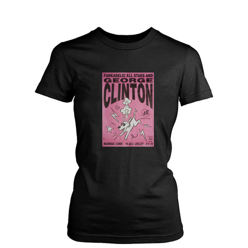 Funkadelic All-Stars And George Clinton 1990 Belgian B1  Women's T-Shirt Tee