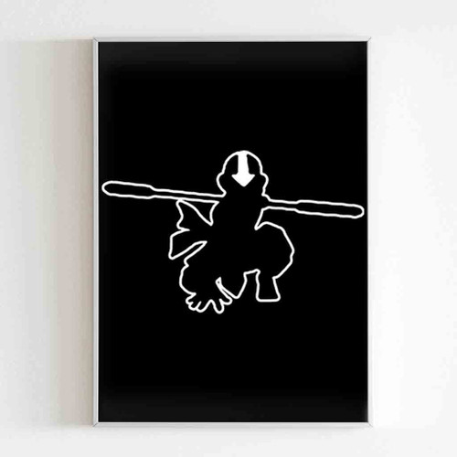 Avatar The Last Airbender Aang Silhouette Matte Poster