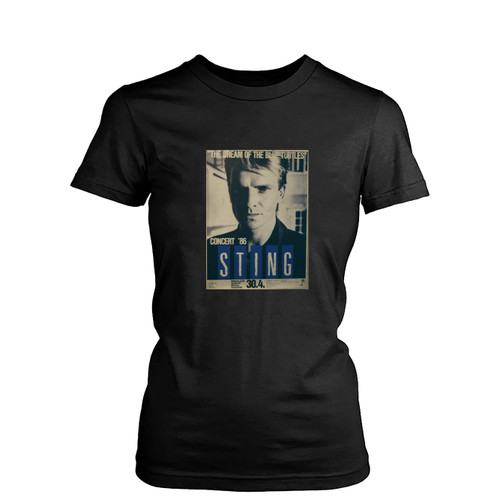 Sting Concert Tour 1986  Women's T-Shirt Tee