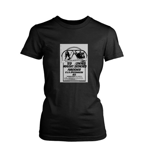 Ted Nugent Lynyrd Skynyrd  Women's T-Shirt Tee