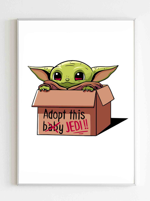 Adopt This Baby Jedi Poster Adopt This Baby Jedi Poster