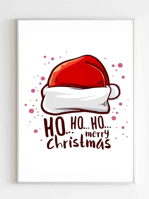 Ho Ho Ho Mwrry Christms Poster