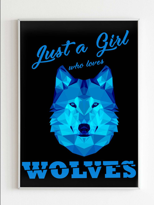 Just A Girl Who Loves Wolves Poster