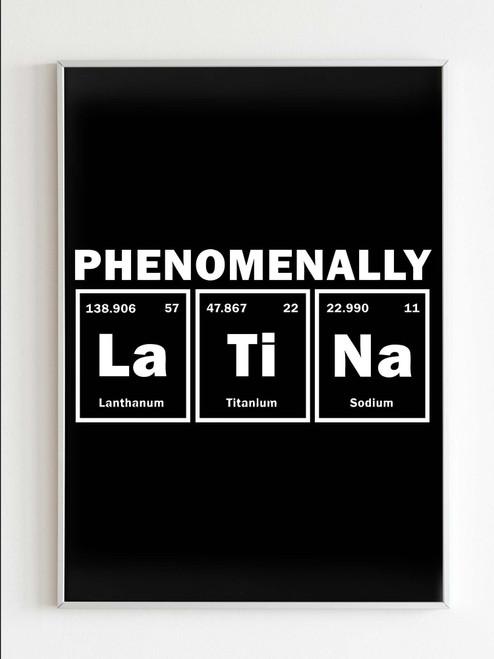 Phenomenally Latina Table Poster