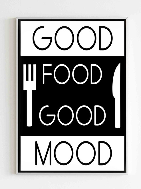 Good Food Good Mood Poster