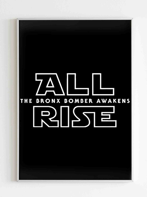 All Rise For Aaron Judge Yankees Bronx Bomber Star Wars Poster