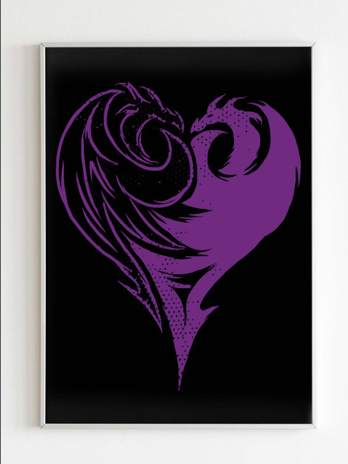 Descendants Evie Dragon Heart Logo Disney Poster