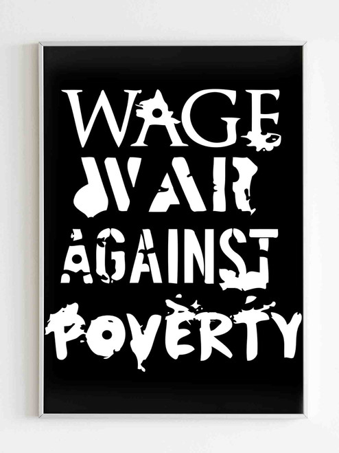 War Against Poverty Poster