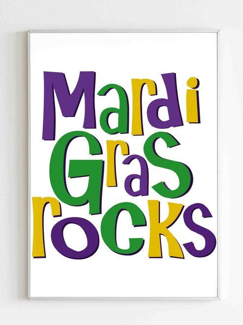 Mardi Gras Rocks Poster