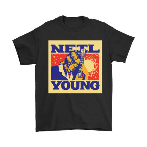 Neil Young Dribbble Fan Art Man's T-Shirt Tee