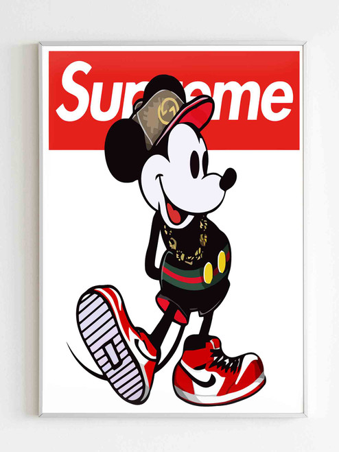 Supreme Mickey Mouse Poster