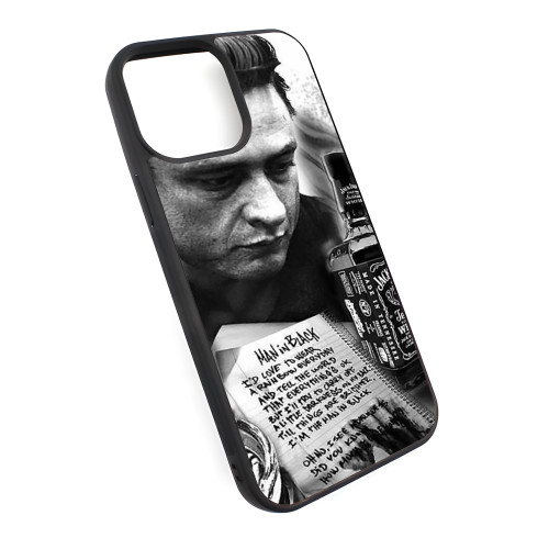 Johnny Cash The Man In Black Jack Daniels iPhone Case Johnny Cash The Man In Black Jack Daniels iPhone Case