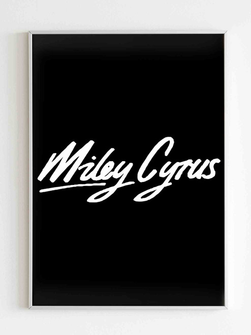Miley Cyrus Logo Poster