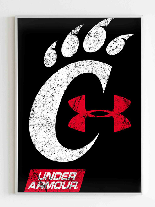 Cincinnati Bearcats Under Armour Grunge Poster