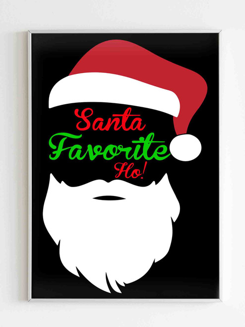 Santa Favourite Ho Poster