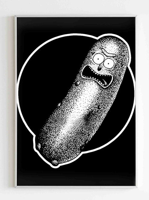 Dot Work Pickle Rick Poster