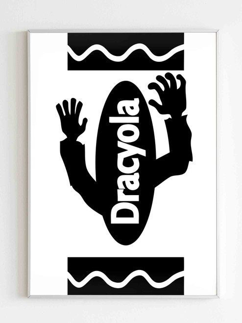 Dracyola Crayon Hallowen Poster