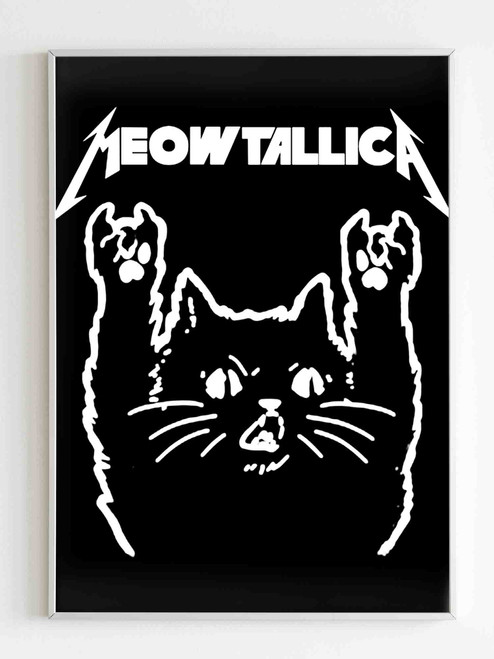 Moewtallica Metallica Cat Poster