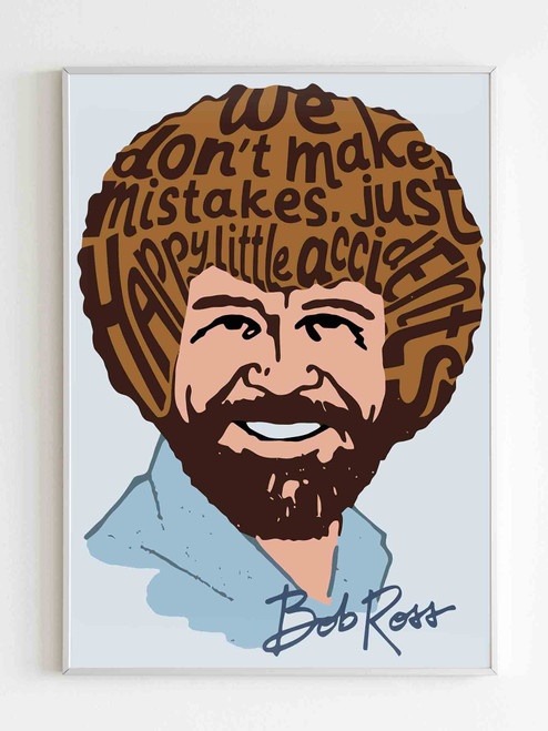 Bob Ross Art Poster