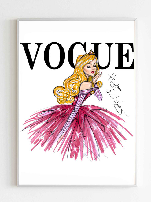 Disney Princess Sleeping Beauty Vogue Poster