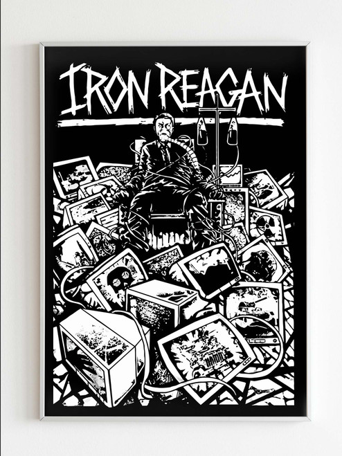 Iron Reagan Bleeding Frenzy Crossover Thrash Municipal Waste Poster