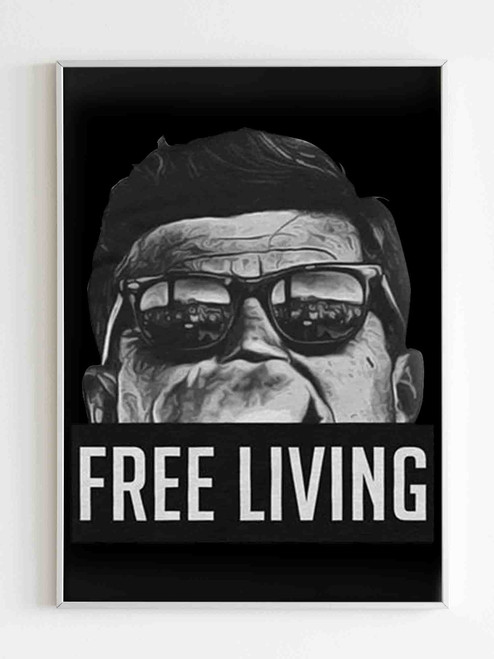 Jfk Free Living Poster