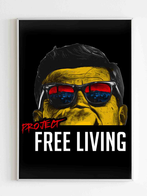 Jfk Free Living Full Color Poster