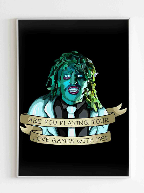 Old Gregg Love Games Poster