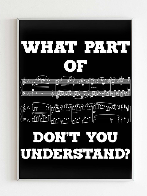 What Part Of Dont You Understand Poster