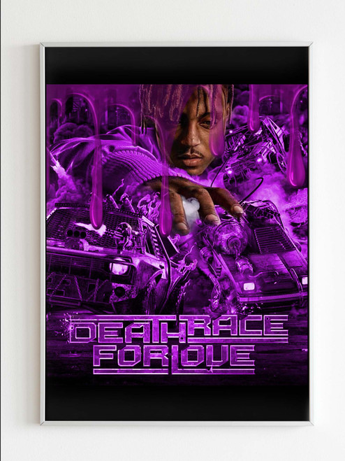 Juice Wrld Death Race For Love V2 Purple Cover Poster