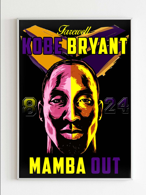 Farewell Kobe Bryant 8 24 Mamba Out Poster