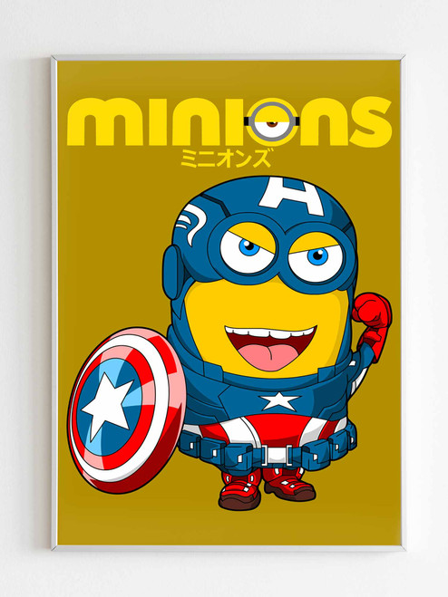 Minions Captain America Poster