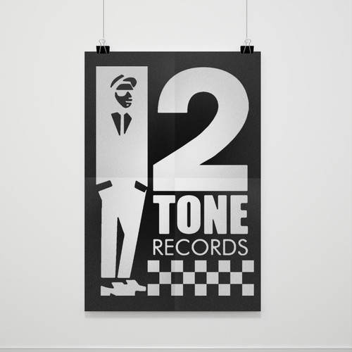 2 Tone Records The Specials Mens Retro Music Logo Poster