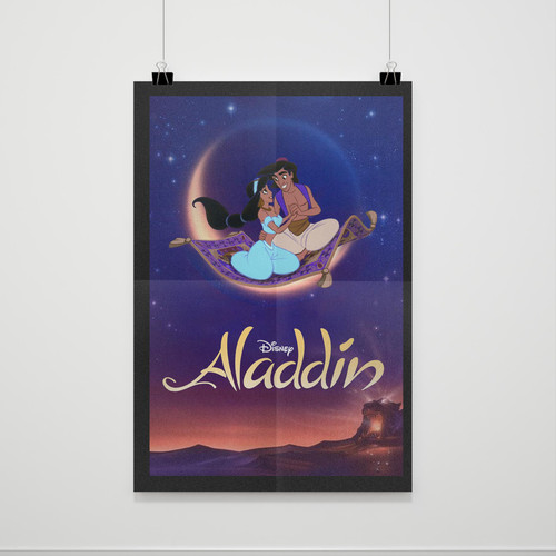 Aladdin And Jasmine Disney Poster Poster