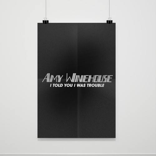 Amy Winehouse I Told You I Was Trouble Logo Poster