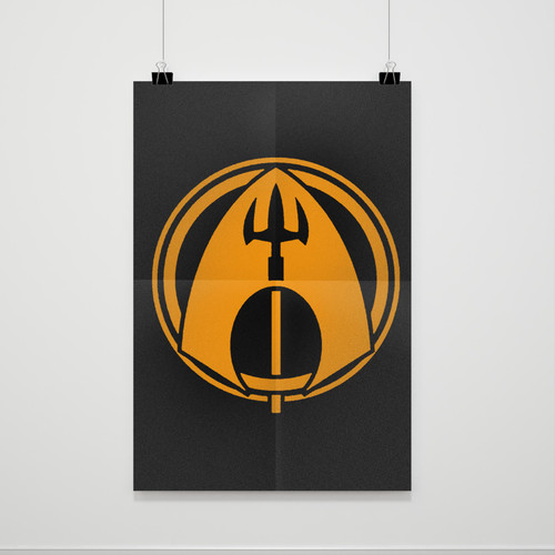 Aquaman Art Logo Poster