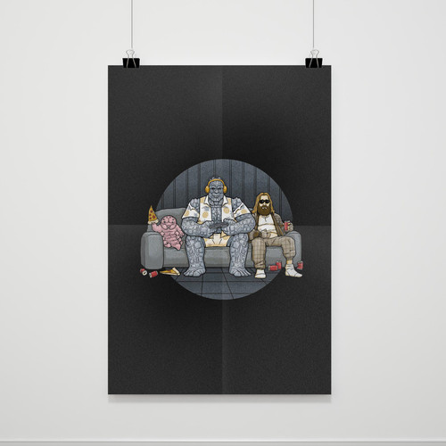 Avengers Endgame Thor The Lazy Heroes Poster