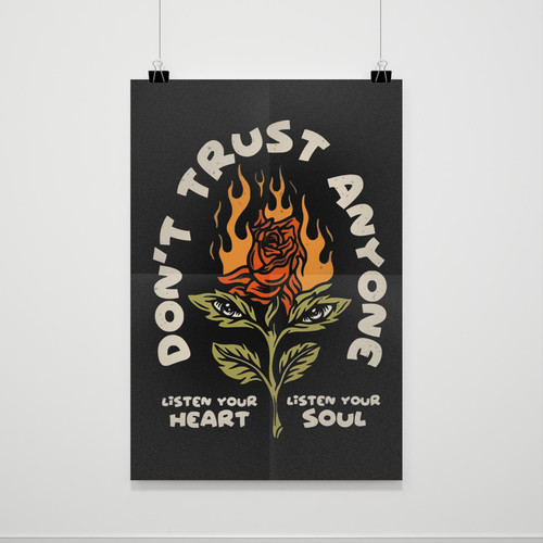 Don Not Trust Any One Poster Don Not Trust Any One Poster