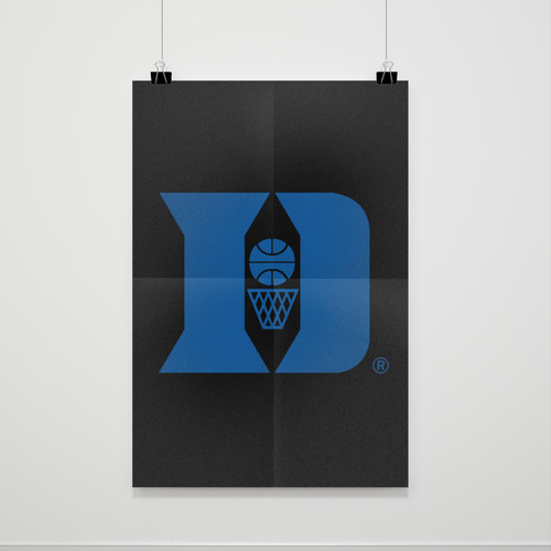 Duke University Basketball Logo Poster