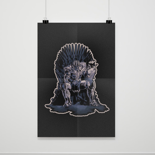 Avengers Thrones King Of The Universe Poster