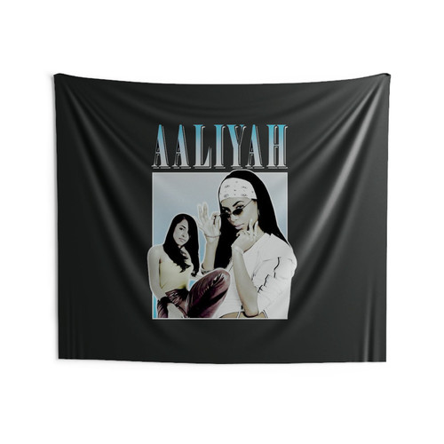 Aaliyah Vintage Oldschool Rap Wall Tapestries Aaliyah Vintage Oldschool Rap Wall Tapestries